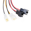 IDE 4-Pin To 4X 3-Pin TX3 Case Cooling Fan Power Adapter Converter Cable M&E