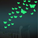12 Pieces Butterfly Luminous Wall Stickers Glow in the Dark Ceiling Stickers