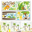 Festival Wall Nursery Stickers Gift Decorations Cartoon Coconut Tree Baby Room