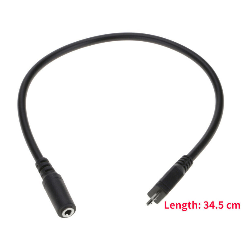 13.9\'\' USB Male to 3.5mm Female Audio Cable Earphone Headset Adapter Cord