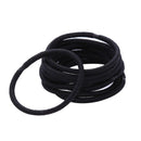 10pcs/Pack Cute Girls Ponytail Hair Holder Elastic Rubber Band Set (Black) A