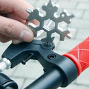 18-in-1 Stainless Steel Pocket Multi-Tool,Outdoor Camping Snowflake Screwdriver
