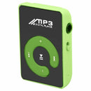 Mini Mirror Clip USB Digital Mp3 Music Player Support 8GB SD TF Card Green M4C5