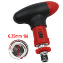 Manual T type Ratchet Screwdriver Quick Bolt Driver Batch 6.35 mmFT