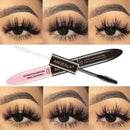2 IN 1 Black Waterproof Mascara Volume 4D Silk Fiber Lash to Color Easy Mak R3A0