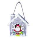 Xmas Gift Santa Claus House Candy Hand Bag Pendant Decor Party Supply (B)