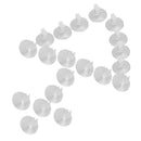 0.2 inchAquarium Plastic Air Line Hose Holder Suction Cups Clear 20 Pcs