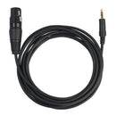 3.5mm (1/8 Inch) Stereo Male to XLR Female Cable, 10 Feet Black