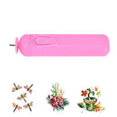 DIY Electric Slotted Paper Craft Paper Quilling Tool Winder Steel Curling Pen FT
