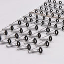 80X 10 size Fishing Rod Guide Tip Set Repair DIY Eye Ring Stainless Steel w/ Box