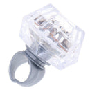 1Pc LED Flashing Light Up Glowing Finger Ring Toys Christmas New Year Party T3C