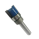 1/4 Inch Shank Hinge Mortise Template Wood Milling Cutter 11.9x45mm Blue