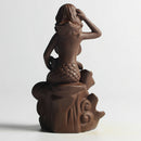 Laying Mermaid Incense Burner Ceramic Stick Cones Holder Smoke Backflow
