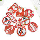 50pcs Cool Skateboard Stickers Bulk Pack Snowboard Vinyl Decor Decals Black