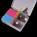 4 grids portable pill splitters cute creativity pill box folding pill case 1p Cy