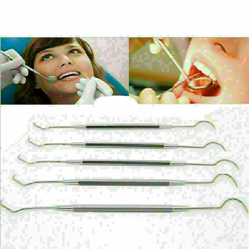 Dental Explorer Probe Dentist Teeth Clean Hygiene Instrument Tool New D2I2 M6T5