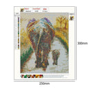 5D DIY Full Drill Diamond Painting Elephant Cross Stitch Embroidery Mosaic
