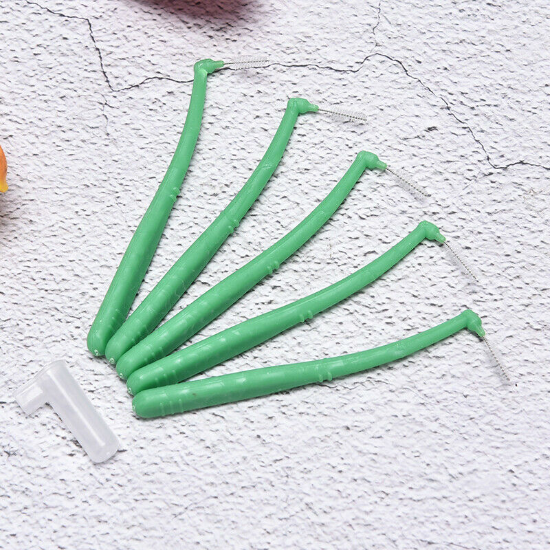 5Pcs Teeth Interdental Brushes Clean Tooth Floss Head Hygiene Dental Oral Ca Hn