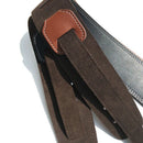 Leather Guitar Strap Adjustable Soft Bass Straps Accessories Brown Y3P5