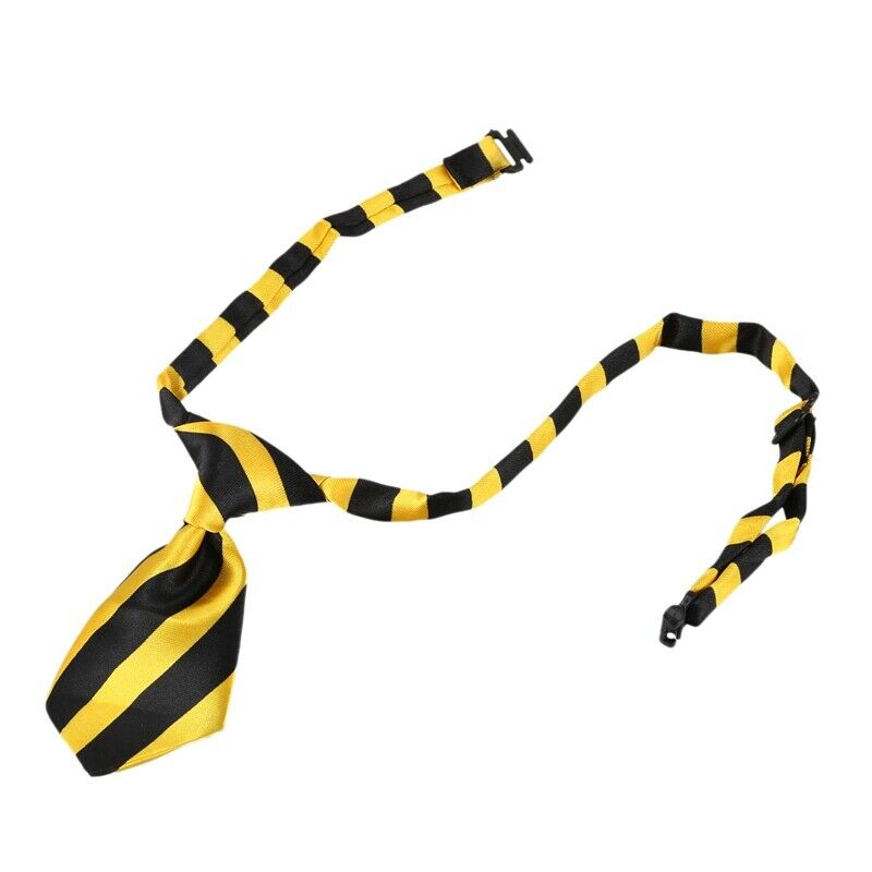 Dog Cat Pet Collar Accessory Bow Tie Necktie Black Orange