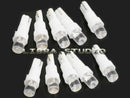 10Pcs White T5 37 74 70 LED Auto Truck Instrument Dash Board Bulb Lights 12V