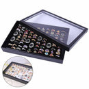 100 Earring Ring Jewellery Display Storage Box Tray Show Case Organiser Holder--