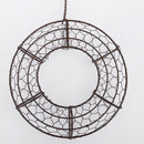Romantic Metal Iron Ring Frame Wire Wreath Succulent Pot Wedding Decor 21cm
