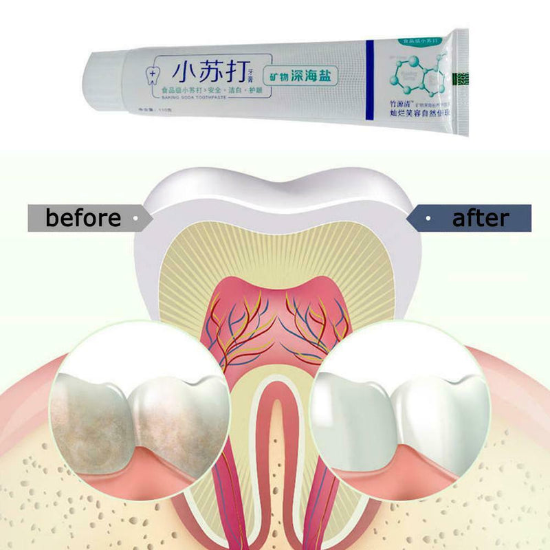 Viaty Baking Soda Deep Sea Salt Toothpaste BRAND NEW TO MARKET STAIN REMOVER Sea