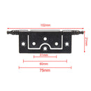 2x Flush Hinge Real Bearing Door Hinges For Heavy Doors Furniture Accessorie Kw