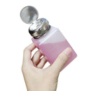 200ml Plastic Push Down Pump Bottle, Refillable Container for Alcohol and
