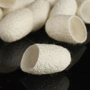 100 Pcs Natural Silkworm Cocoons Ball Facial Cleanser Exfoliating Skin Care