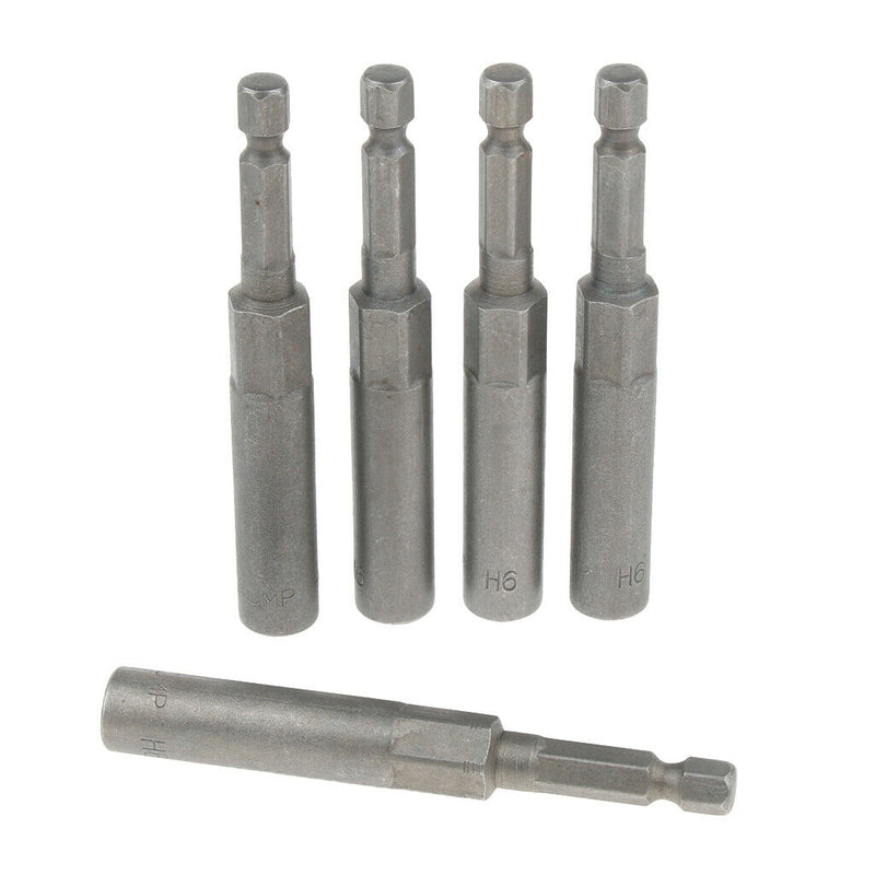Socket Bits Adapter Drill Nut Driver Power Extension Bar 1/4'' Shank 6mm High