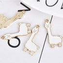 10Pcs/Set Enamel Alloy Alpaca Sheep Charms Pendant Jewelry DIY Making Craft G BX