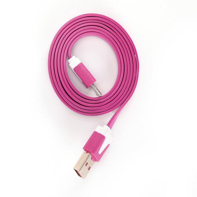 V8 Noodle Data Line Universal Andrews Smartphone Micro USB Charging Line Hot OZ