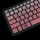 Silicone Keyboard Skin Cover Film for Dell 15CR 15'' Notebook PC Clear Pink