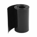 75mm Flat Width 8M Length PVC Heat Shrink Tube Black for 18650 Batteries