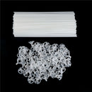100pcs 38cm Balloon Stick Pole Plastic Rods Holder Cup Party Balloon Access FU