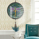 DIY Diamond Painting Full Drill Dragonfly Mural Coffee Tassel Home Pendants