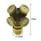 4-Head Brass 1/2" DN15 Garden Watering Agriculture Spray Nozzle Sprinkler