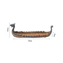 Dragon Boat Incense Stick Holder Burner Hand Carved Carving Censer Ornament O7T9