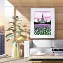 Full Round Drill Diamond Painting DIY Flowers Building Rhinestone Picture