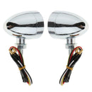1 Pair Motorcycle Amber Turn Signals Indicator Lights,Support Driving Lights