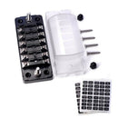 6 Independent Circuit Fuse Block W/Negative Bus - ATC/ATO 6-Way Fuse Box wi S1E1