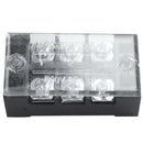 600V 25A Dual Row 3 Position Screw Barrier Terminal Block 10 Pcs
