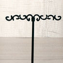 Earring T Shape Stand, 3 Pcs Black Metal Earring Display T Bar Earring Holder 01