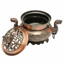 Buddhist Incense Burner Smoke Backflow Zinc alloy Censer Cone Holder,