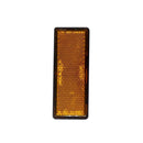 Trailer Truck Bus Light Reflector OBLONG Amber 3.5cmx8.8cm with adhesive tape