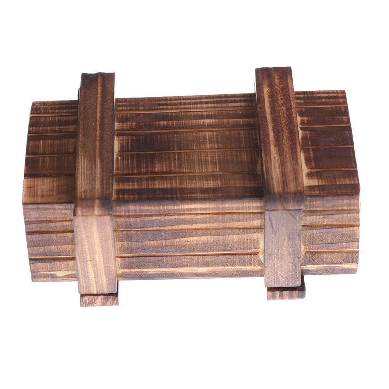 Magic Compartment Wooden Puzzle Box With Secret Drawer Brain Teaser Kids GifD sp