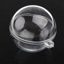 12pcs bonbonniere Ball Transparent Plastic Candy Box for Anniversary Weddin T7W2