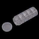 25 Pcs Transparent color Plastic Jewelry Bead Storage Container Jars Box DiaW1N5